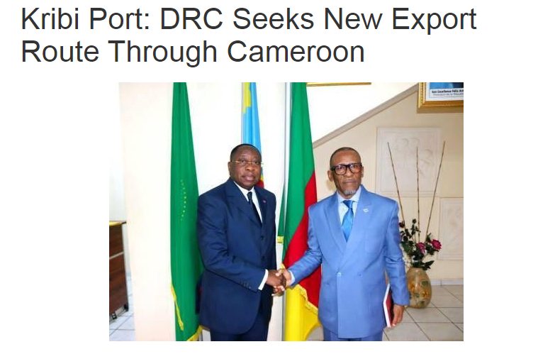 “借道”运输，刚果（金）寻求经喀麦隆开辟新出口通道(图1)