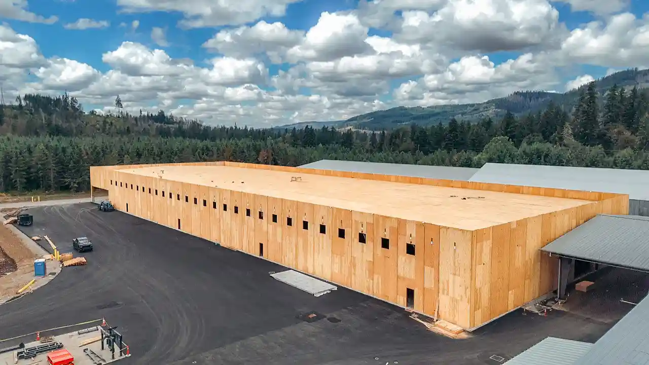 大块木材建造创新仓库获国际设计奖，施工提速降本展现可持续建筑新趋势(图1)