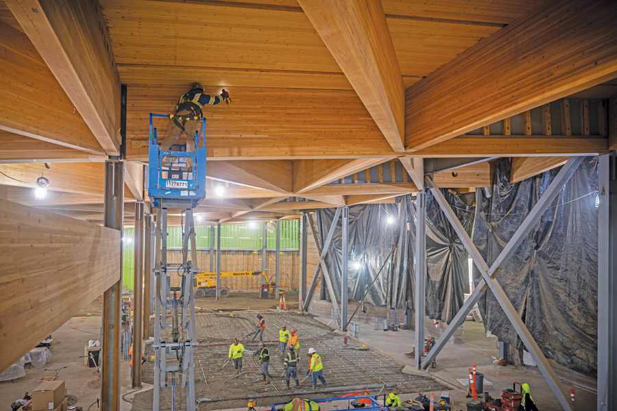 全美首座大规模木材建造总统图书馆建设进展公布(图3)