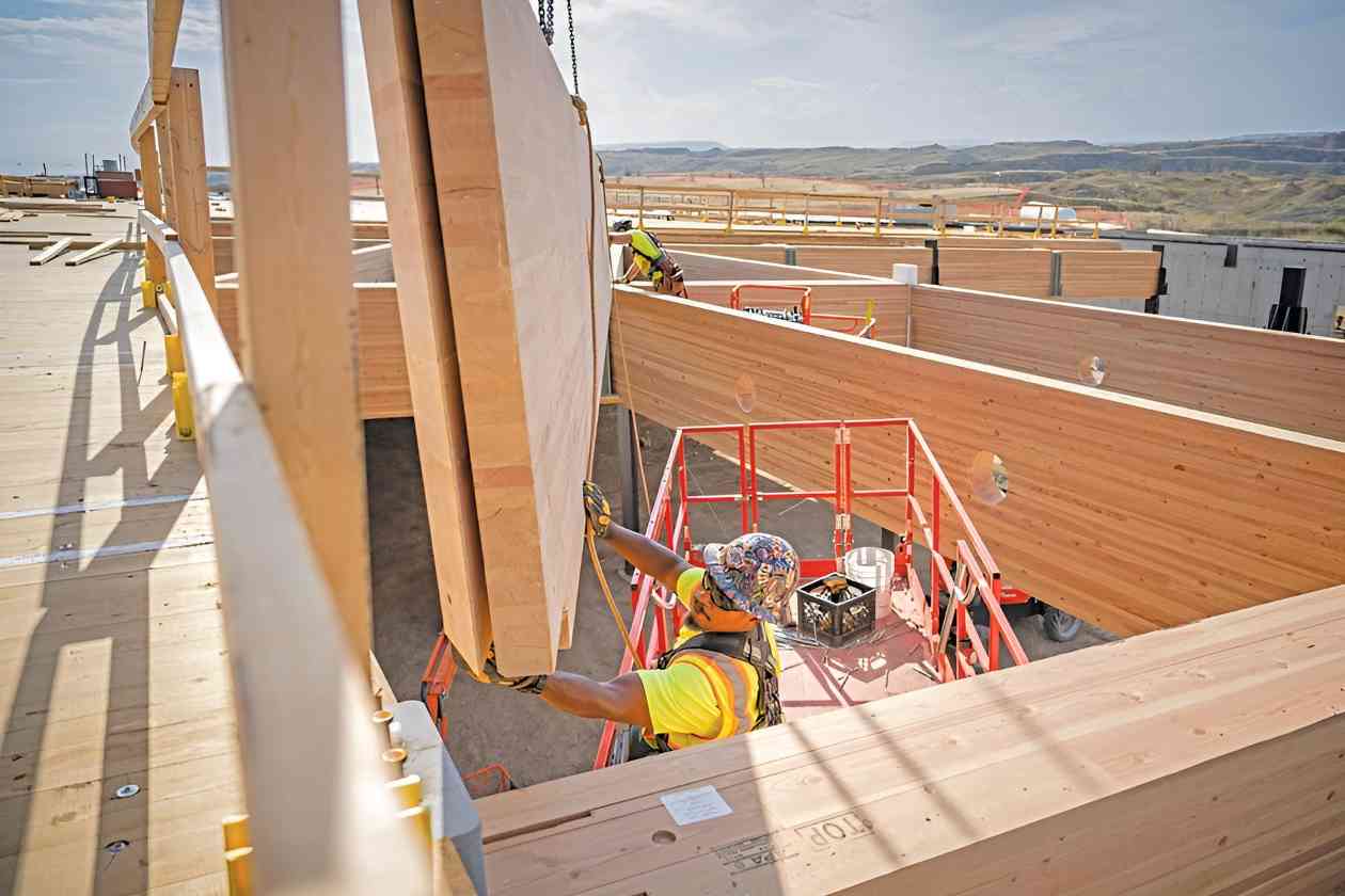 全美首座大规模木材建造总统图书馆建设进展公布(图1)