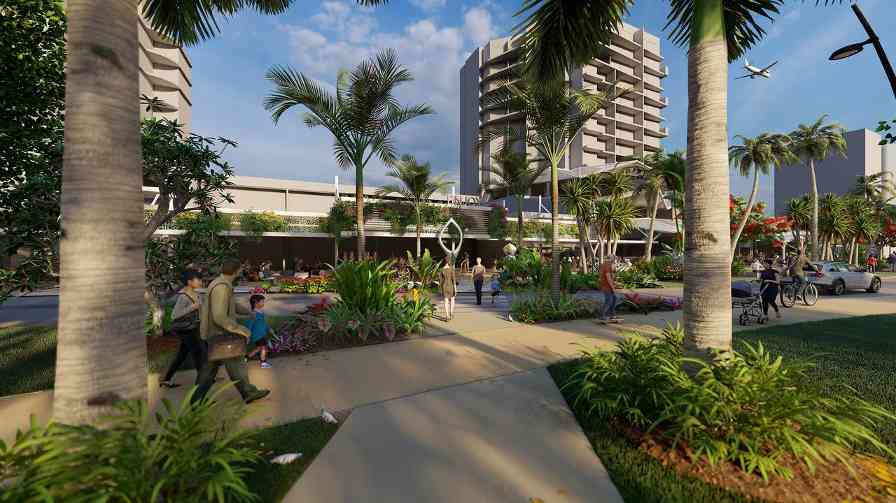 凯恩斯滨海艺术中心新艺术区：以木柱设计致敬自然与文化遗产(图1)